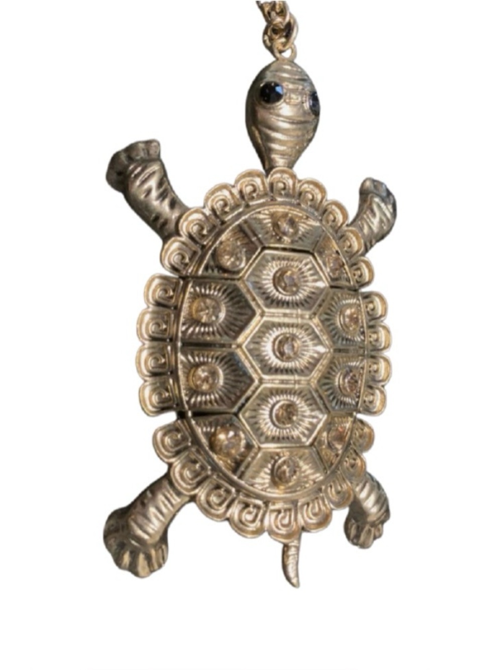 Vintage Articulated Turtle Necklace